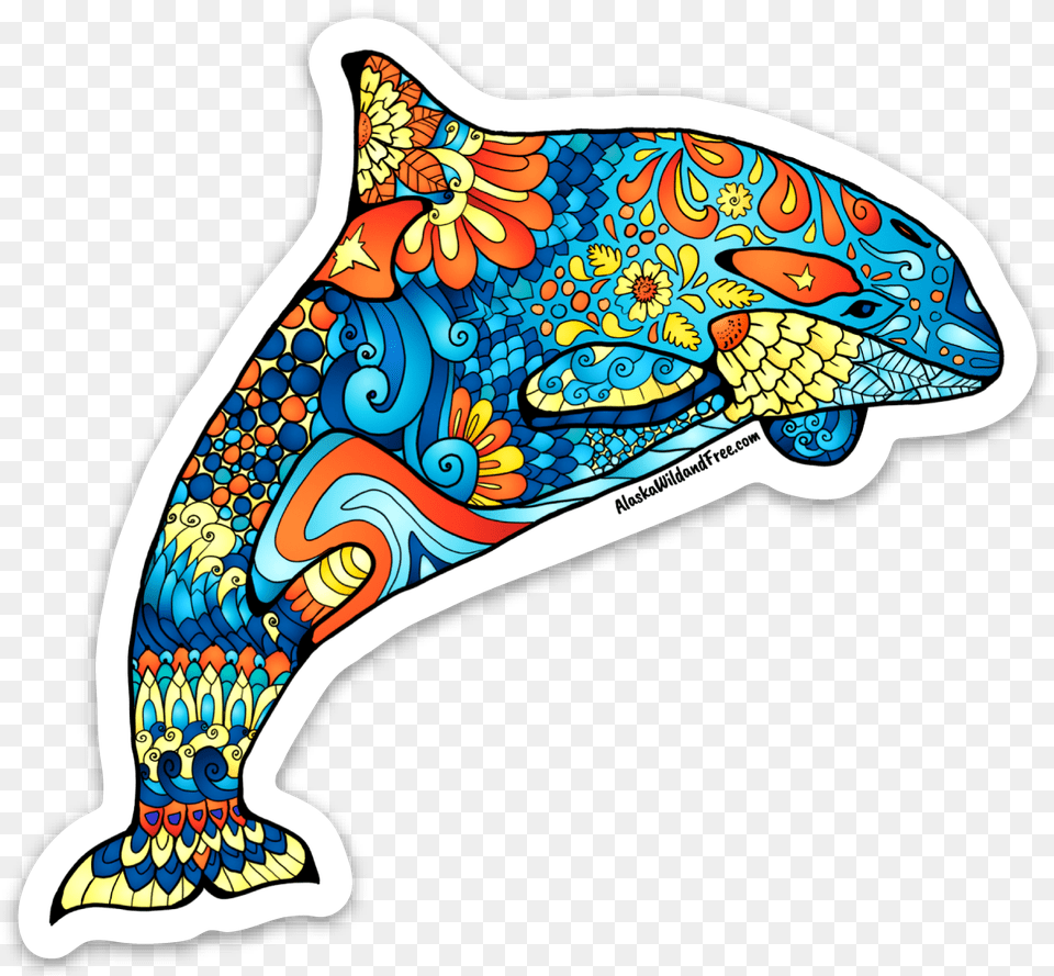 Orca Whale, Art, Doodle, Drawing, Pattern Png