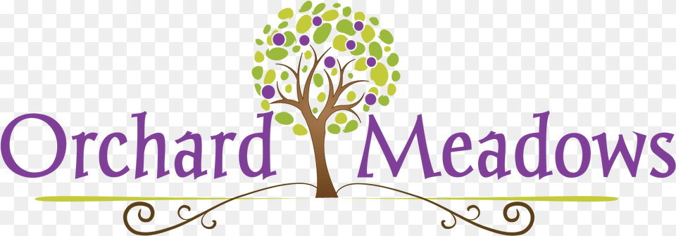 Orchard Meadows Logo Illustration, Art, Tree, Purple, Graphics Png