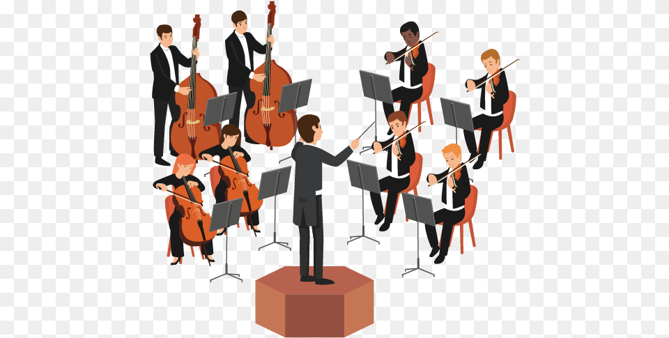 Orchestra Group, Music, Room, Person, Performer Free Png