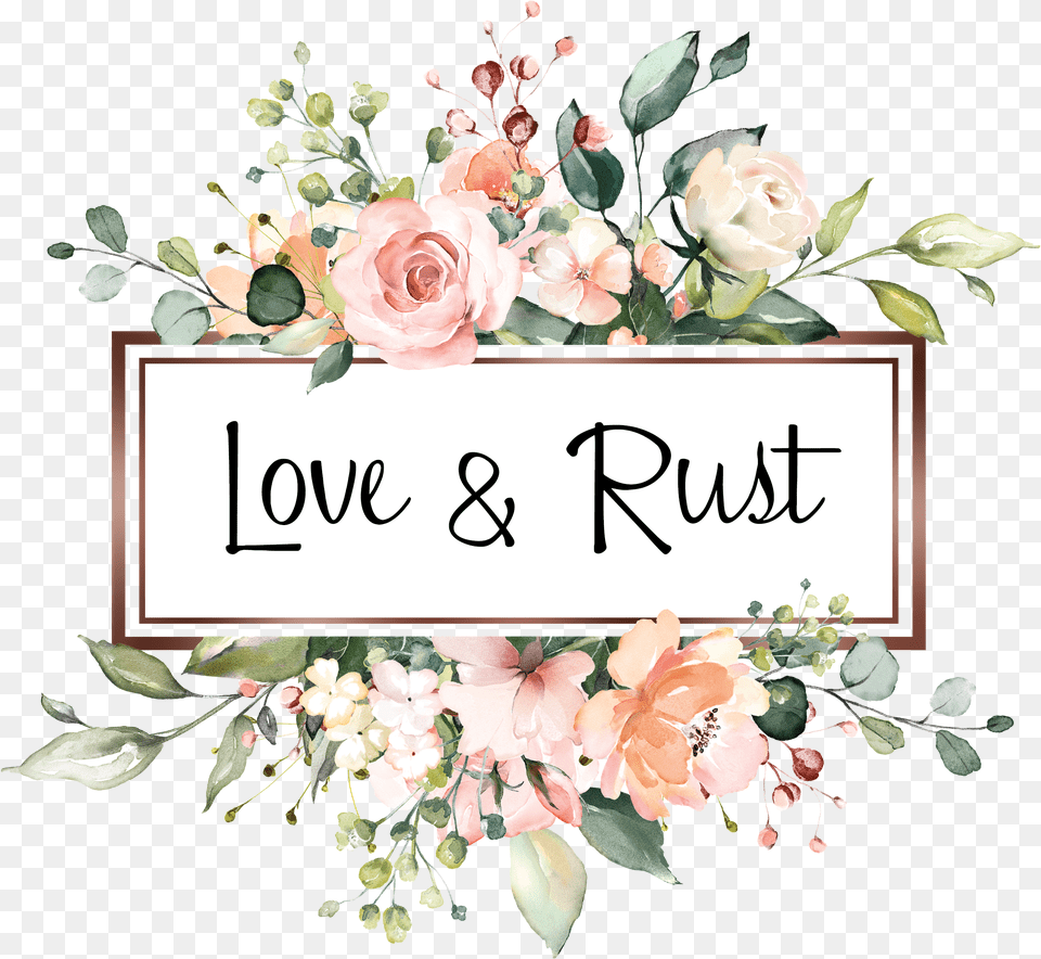 Order Love U0026 Rust Egift Cards Watercolor Floral Logo Design, Art, Floral Design, Flower, Graphics Free Png