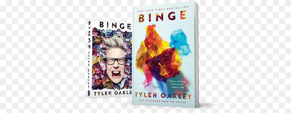 Order Now Tyler Oakley Binge Book Cover, Advertisement, Poster, Publication, Adult Free Transparent Png