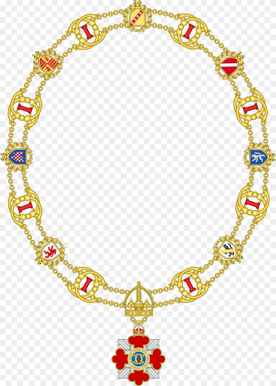 Order Of The Crown Chain Motif, Accessories, Jewelry, Necklace, Bracelet Png Image