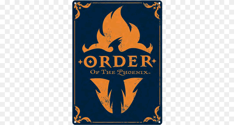 Order Of The Phoenix Tin Sign Order Of The Phoenix Logo, Book, Publication, Symbol Free Transparent Png