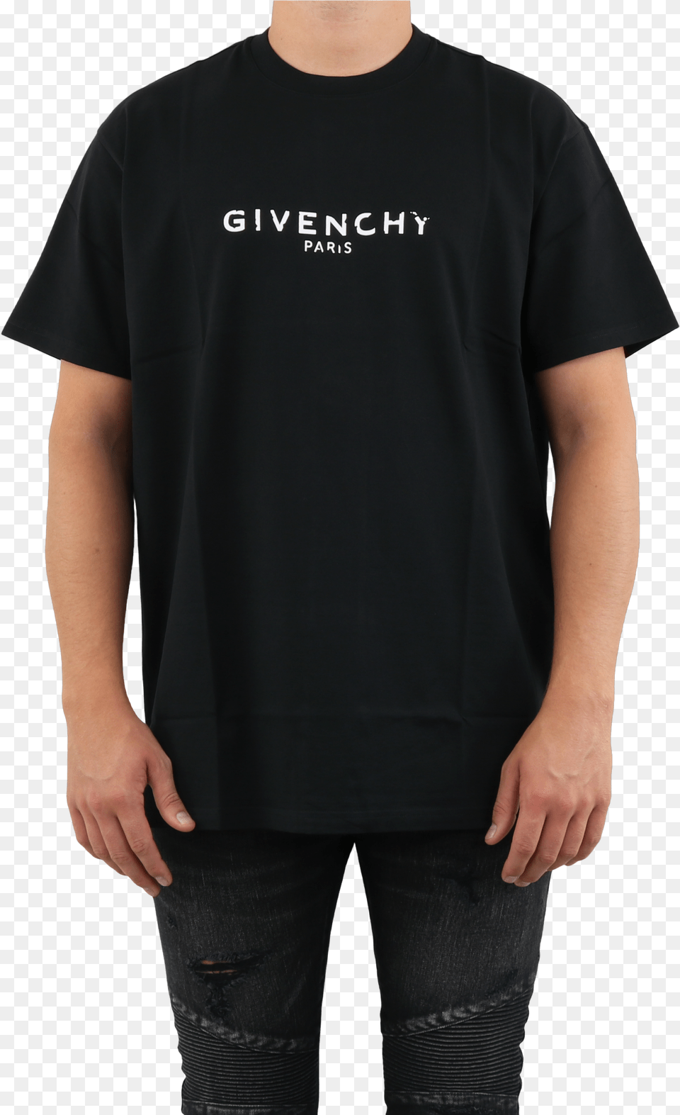 Order Oversized Fit Givenchy T Logo, Clothing, T-shirt, Adult, Male Free Transparent Png