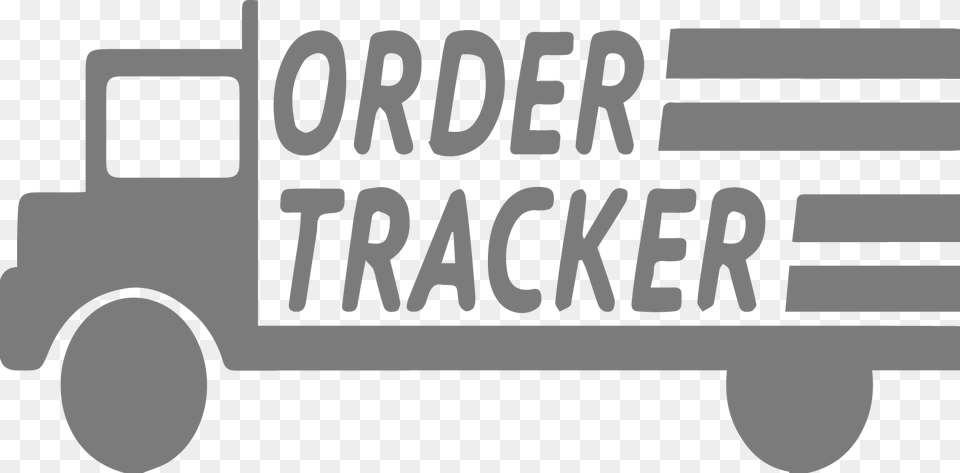 Order Tracking On Truck, Gray, Text Png