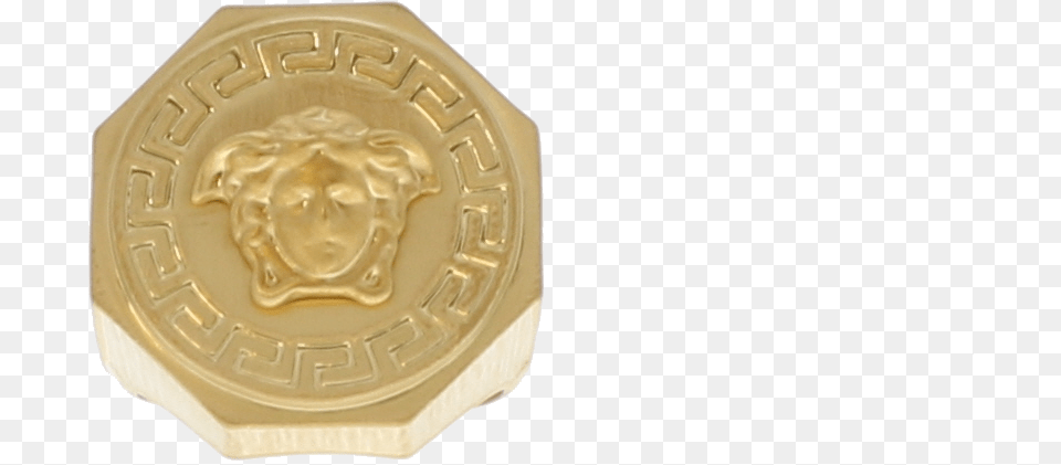 Order Versace Other Fashion Accessories Antique, Gold, Wax Seal, Face, Head Free Png Download