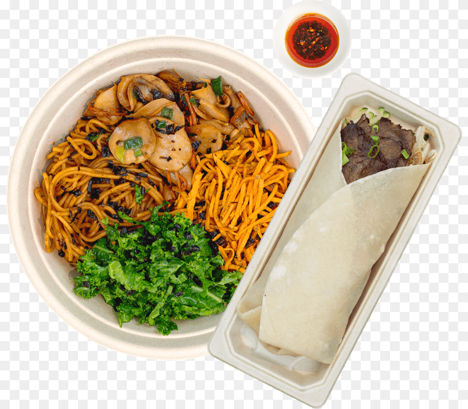 Order Your Lunch Choose Between Our Selection Of Hearty Lo Mein, Food, Meal, Noodle, Pasta Png Image