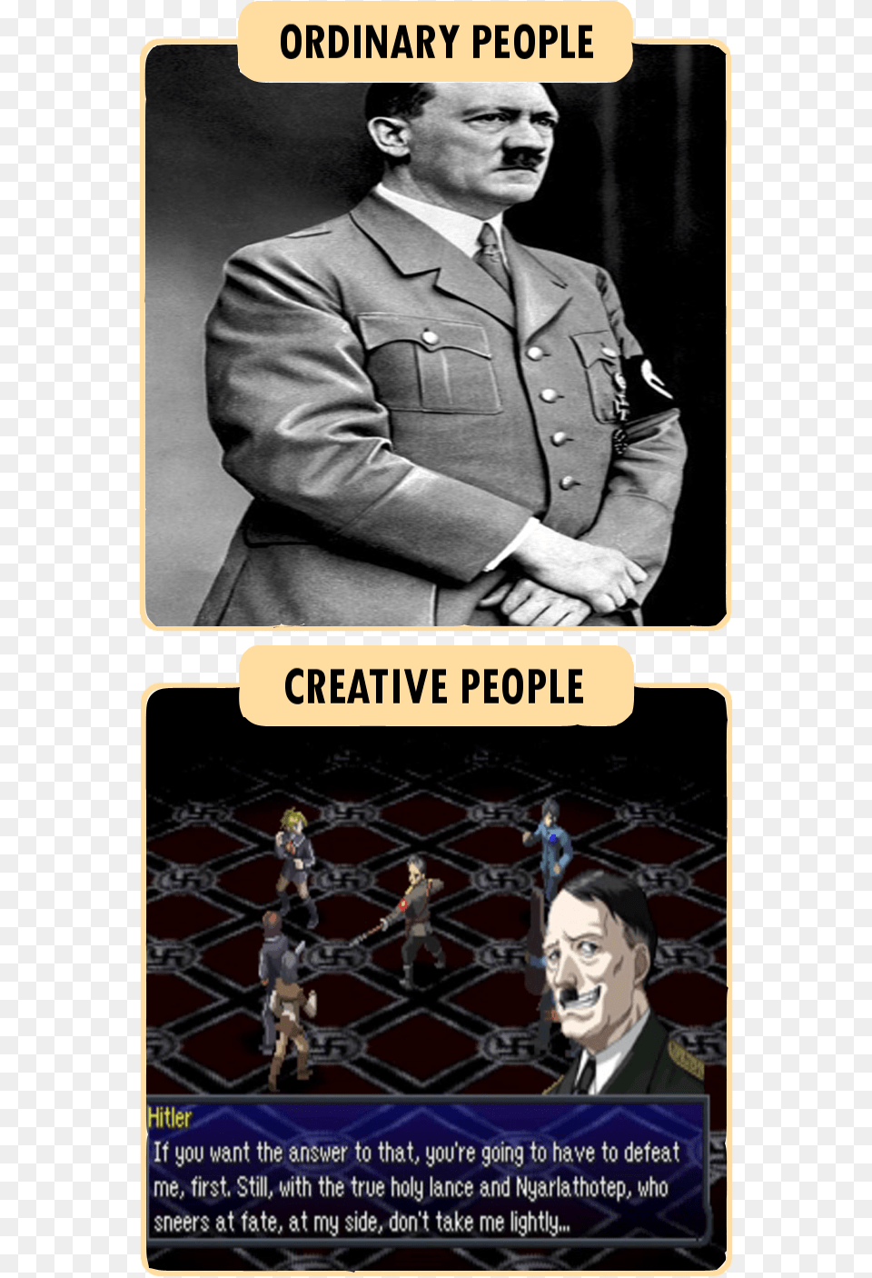 Ordinary People Creative People Hitler If You Want Hitler Part 2 Jojo, Adult, Person, Man, Male Png Image