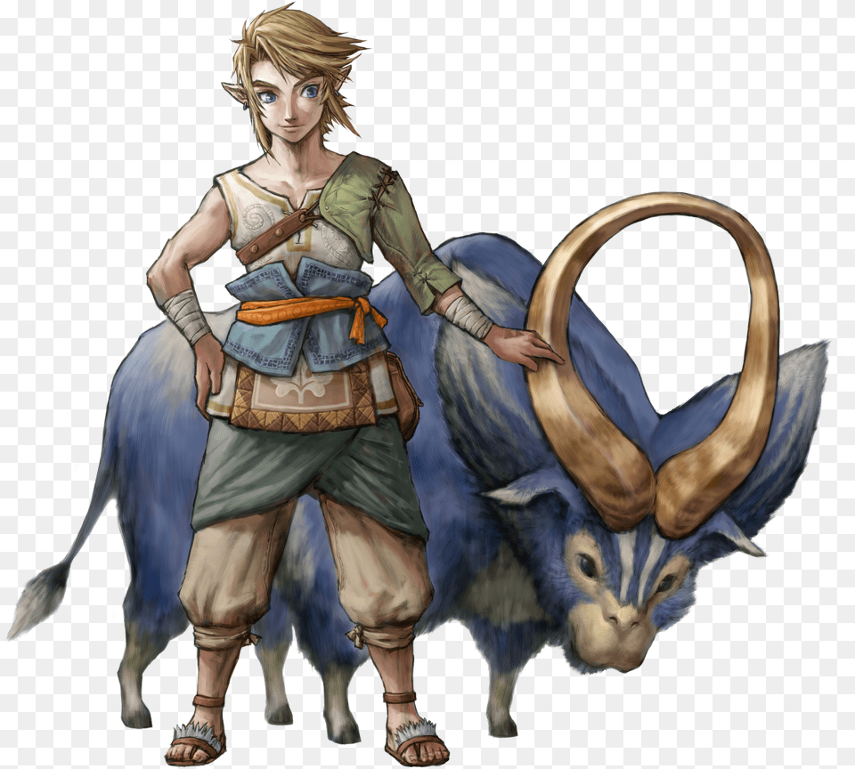 Ordon Goat Link Twilight Princess Village Free Png