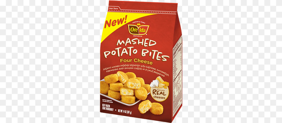 Ore Ida Mashed Potato Bites Four Cheese 14 Oz Bag, Food, Fried Chicken, Nuggets Free Png Download