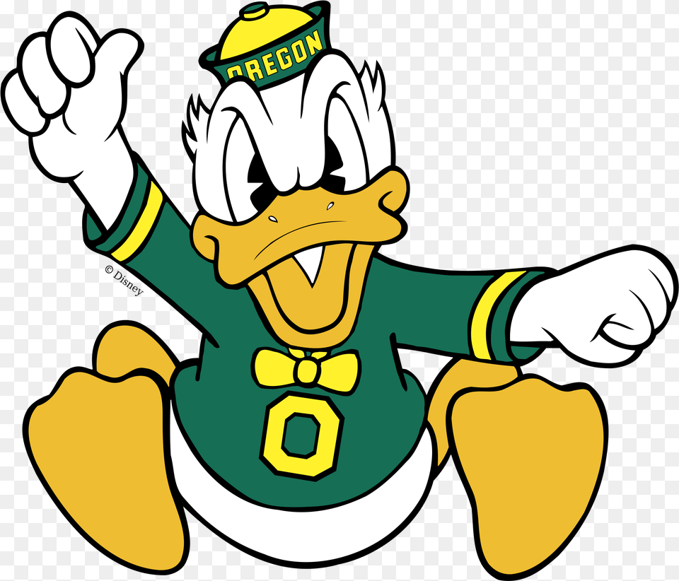 Oregon Ducks Logo Transparent Amp Svg Vector Oregon Ducks Donald Duck, Cartoon, Baby, Person, Head Png