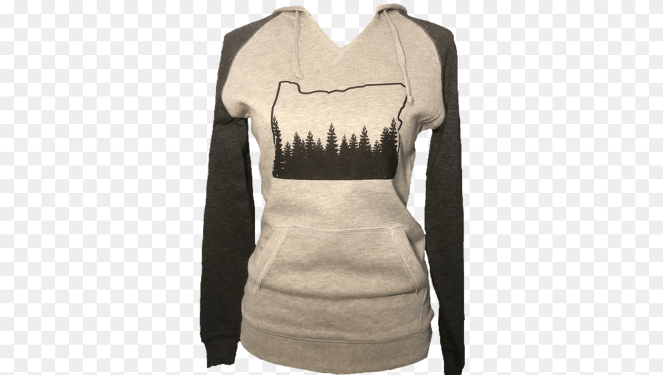 Oregon Outline Sweatshirt Sweater, Clothing, Knitwear, T-shirt, Hoodie Free Png Download