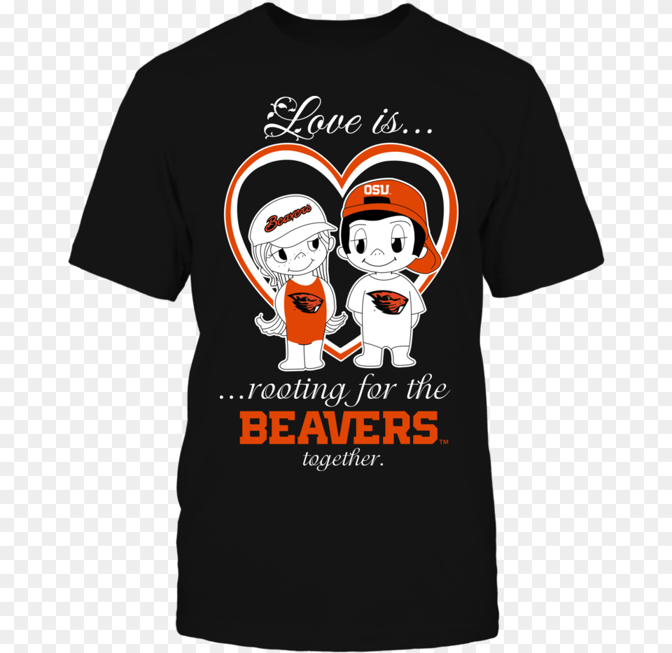 Oregon State Beavers Family Guy Shirt Designs, Clothing, T-shirt, Baby, Person Png Image