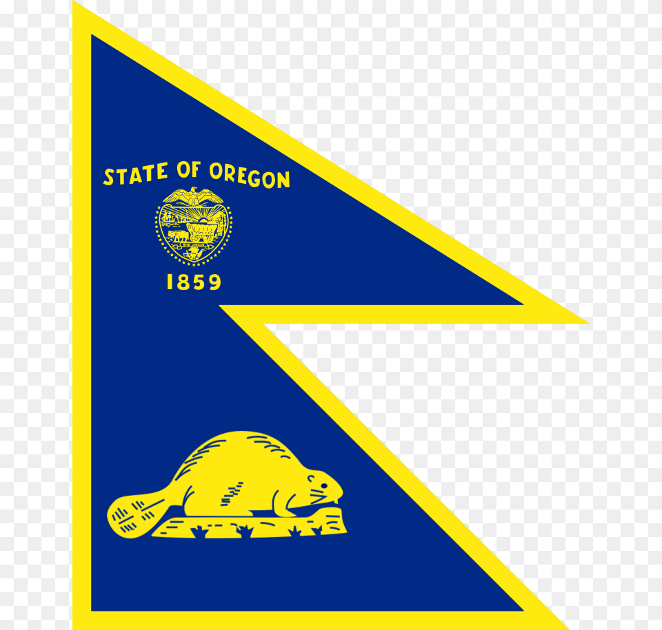 Oregon State Flag, Triangle Png