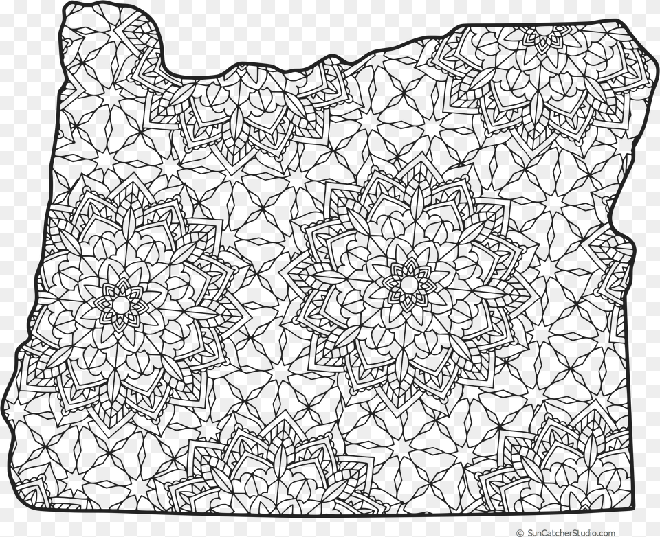 Oregon State Outline Texas Coloring Pages For Adults, Home Decor, Lace, Blackboard Png