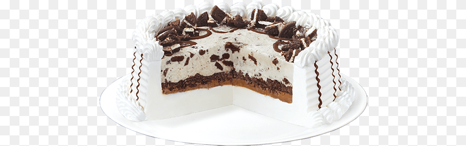 Oreo Blizzard Cake By Dairy Queen, Birthday Cake, Cream, Dessert, Food Free Png