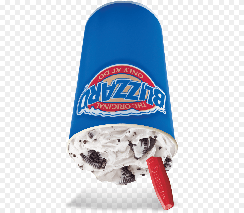 Oreo Blizzard Dairy Queen Blizzard, Cream, Dessert, Food, Ice Cream Png Image