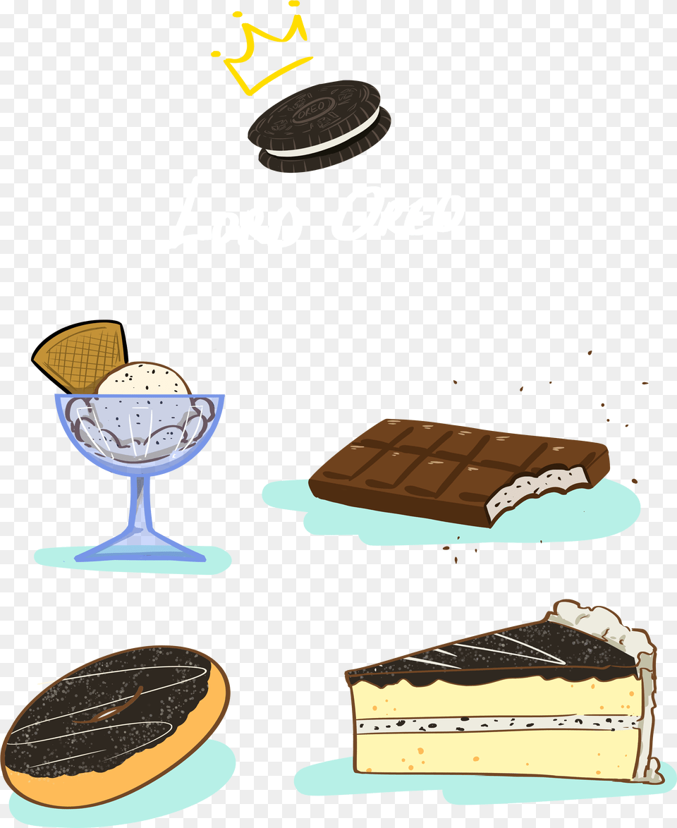 Oreo Cookie, Cream, Dessert, Food, Ice Cream Png Image