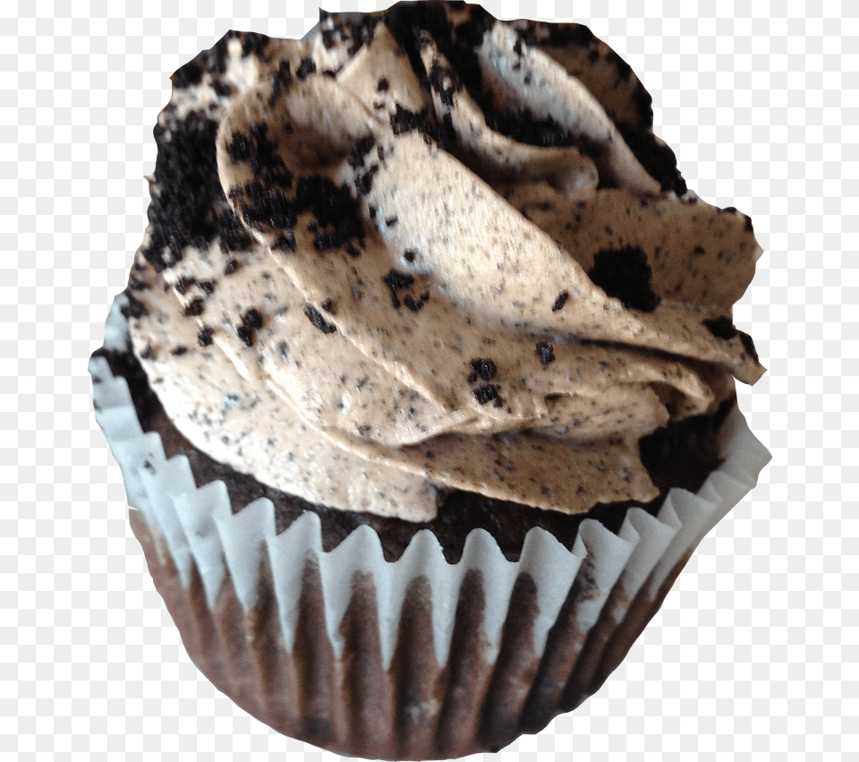 Oreo Cookie Martini Cupcake, Cake, Cream, Dessert, Food Png Image