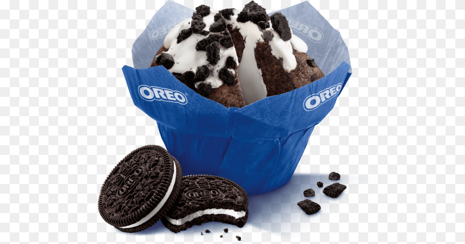 Oreo Muffin Tim Hortons, Cream, Dessert, Food, Ice Cream Free Transparent Png