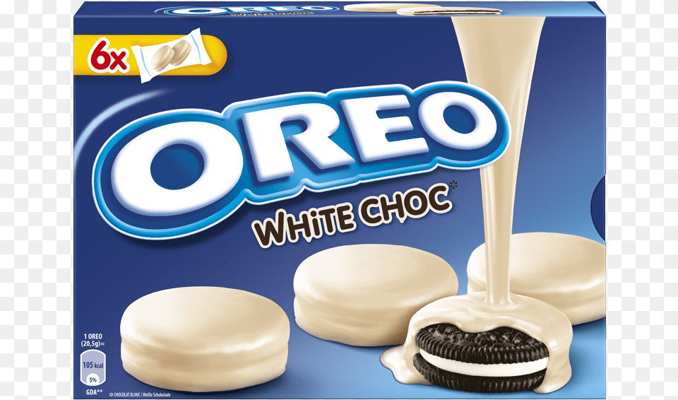 Oreos Covered With White Chocolate Oreo White, Cream, Dessert, Food, Icing Free Png Download