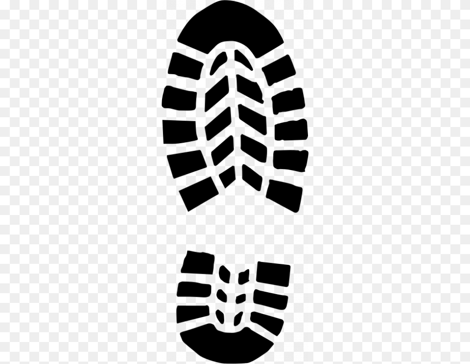 Org Male Shoe Footprint Vector Clip Art Shoe Sole Clipart, Gray Free Png Download