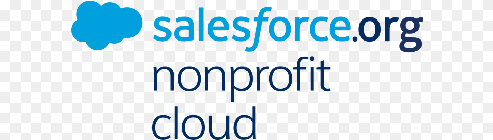 Org Nonprofit Cloud Salesforce Nonprofit Cloud Logo, Text Free Png Download