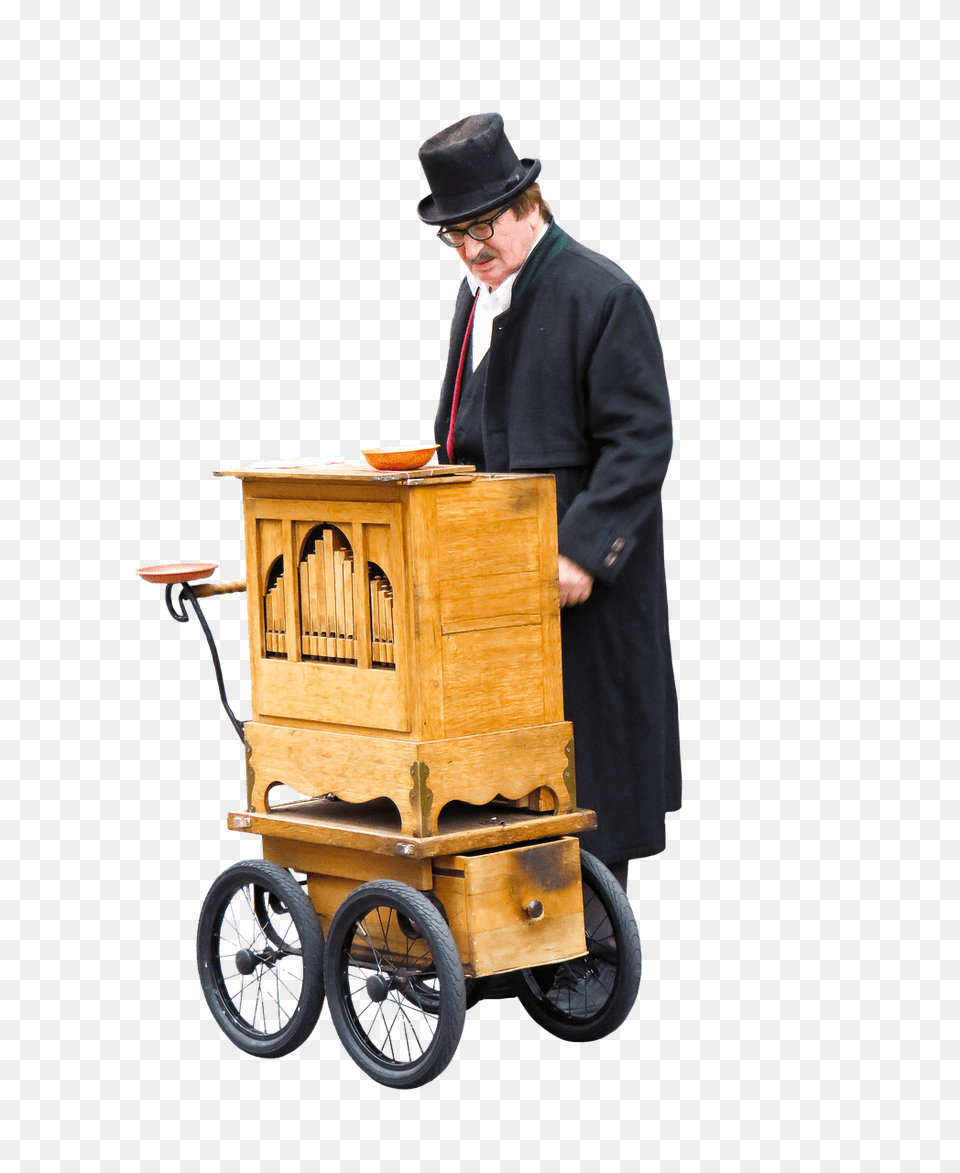 Organ Player, Clothing, Coat, Hat, Person Free Png