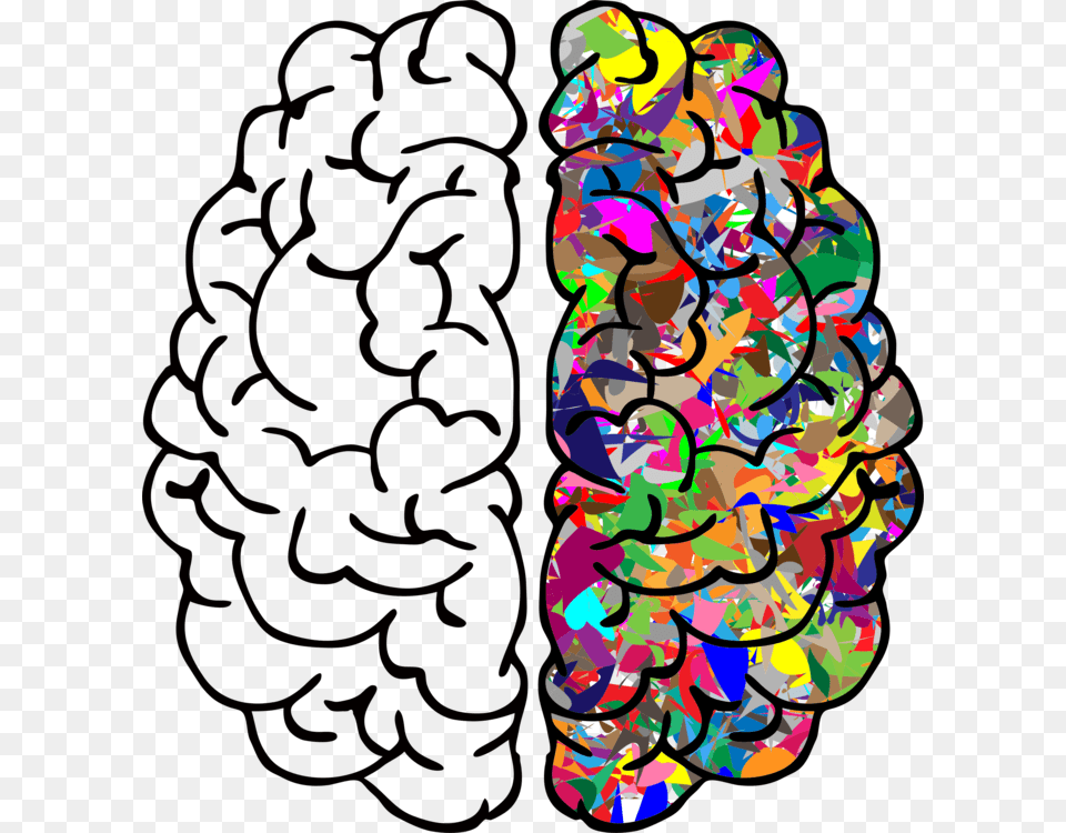 Organbrainline Left And Right Brain, Art, Graphics, Modern Art, Collage Free Png Download