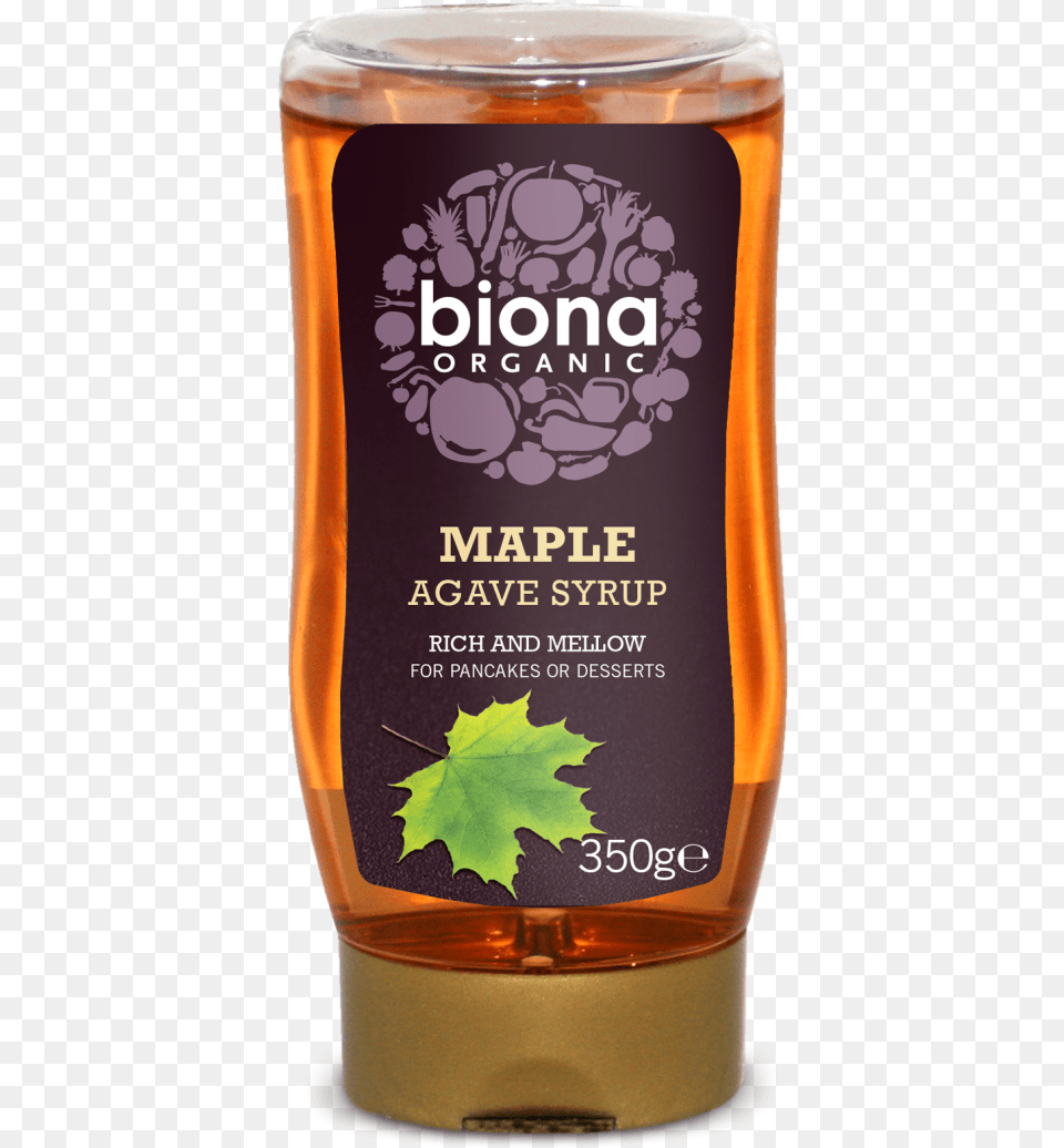 Organic Agave Syrup With 20 Pure Maple Syrup Biona Agave Syrup With 20 Pure Maple Syrup, Leaf, Plant, Alcohol, Beer Free Transparent Png