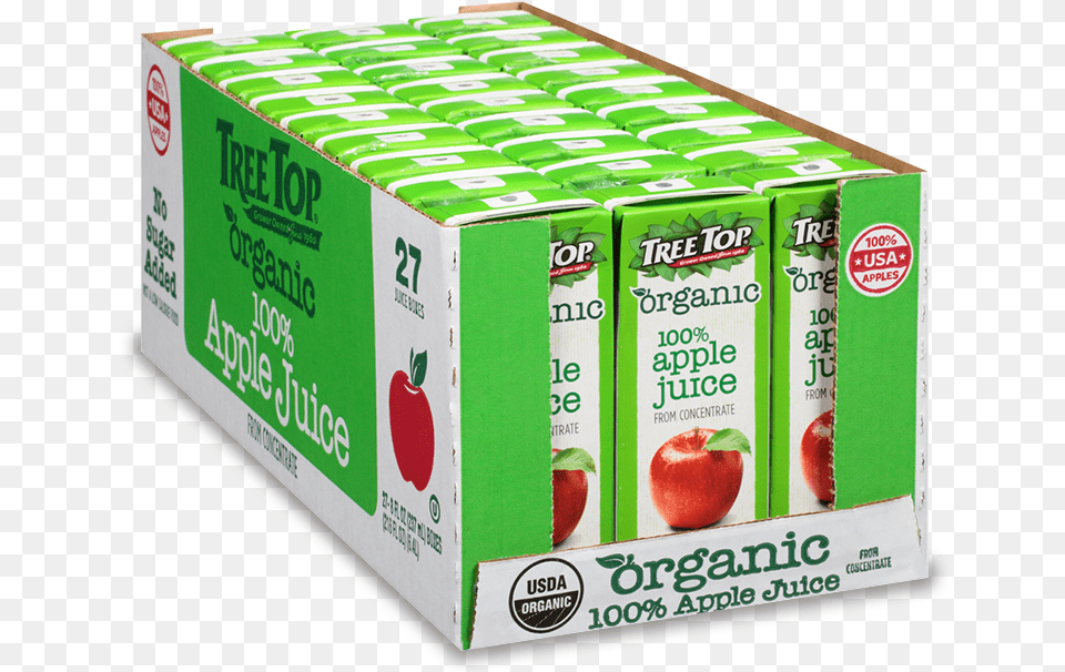 Organic Apple Juice 8oz 27 Pack Tree Top Apple Juice Box, Plant, Fruit, Food, Beverage Free Transparent Png