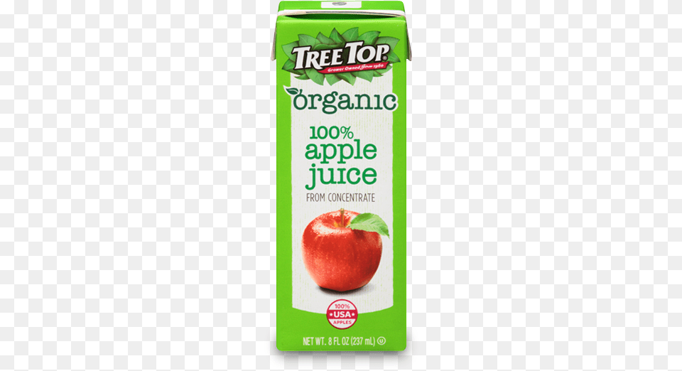 Organic Apple Juice Box Tree Top Organic 100 Apple Juice 8 Fl Oz Aseptic, Beverage, Food, Fruit, Plant Png Image
