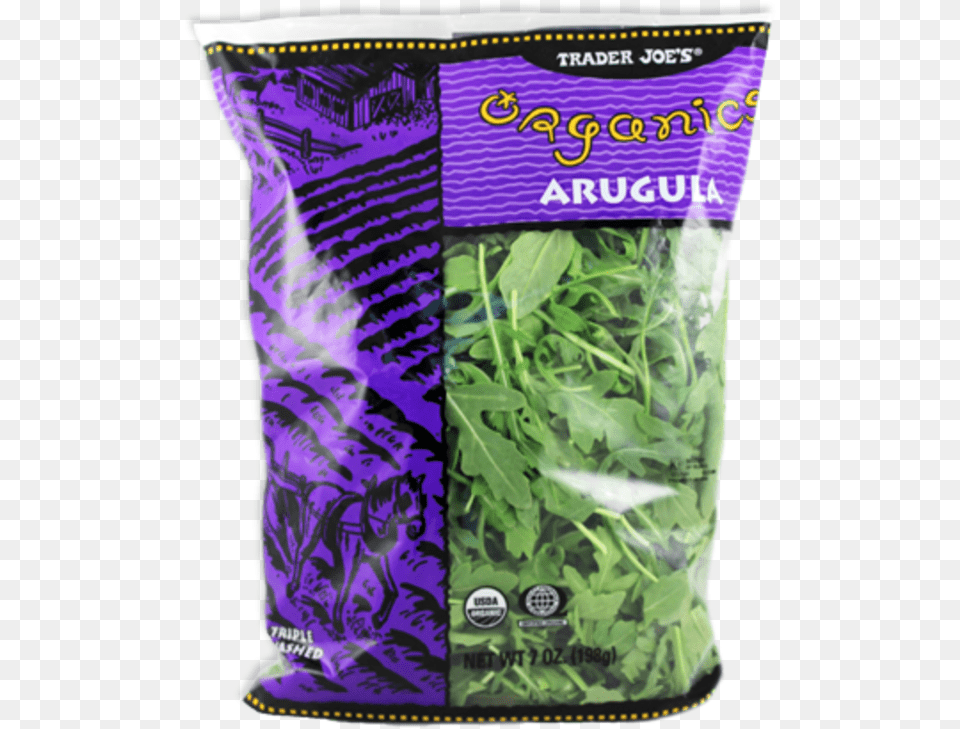 Organic Arugula450 Trader Joe39s Baby Arugula, Food, Leafy Green Vegetable, Plant, Produce Png Image