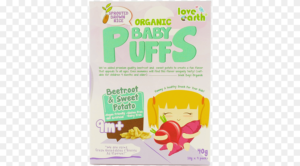 Organic Baby Puffs Beetroot Amp Sweet Potato Sweet Potato, Advertisement, Poster Png