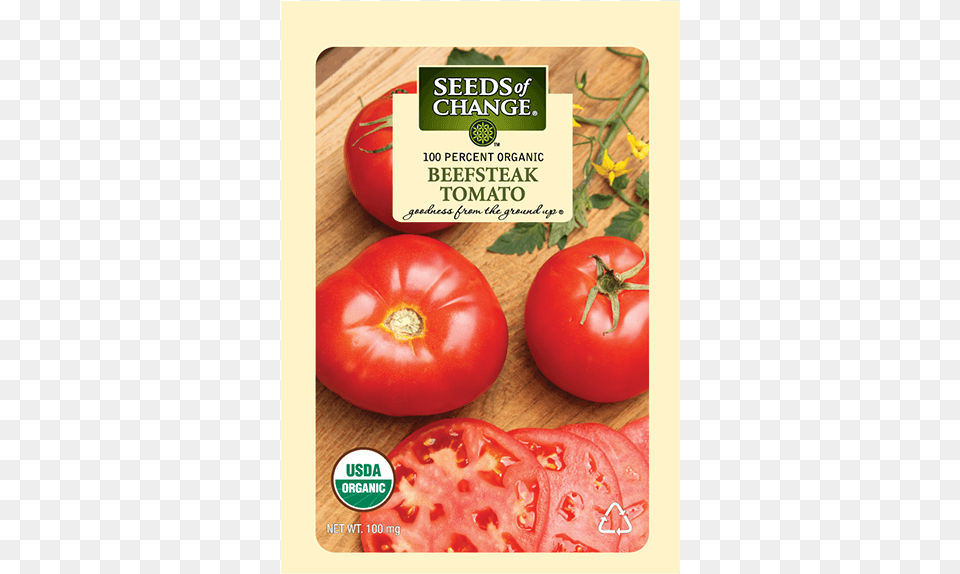 Organic Beefsteak Tomato Seeds Seeds Of Change, Food, Plant, Produce, Vegetable Png