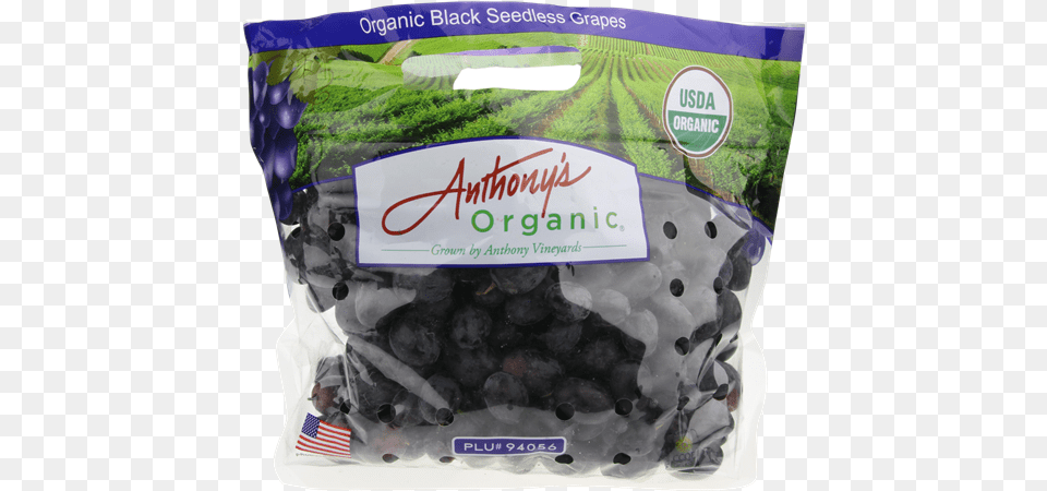 Organic Black Seedless Grapes, Berry, Blueberry, Food, Fruit Free Transparent Png