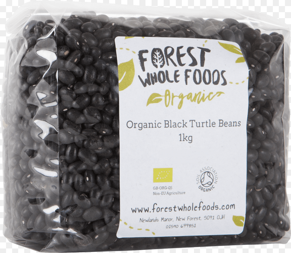 Organic Black Turtle Beans 1kg Forest Whole Foods Organic Hulled Sesame Seeds, Bean, Food, Plant, Produce Free Png