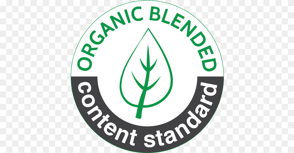 Organic Blended Content Standard Logo, Leaf, Plant, Disk Free Png Download