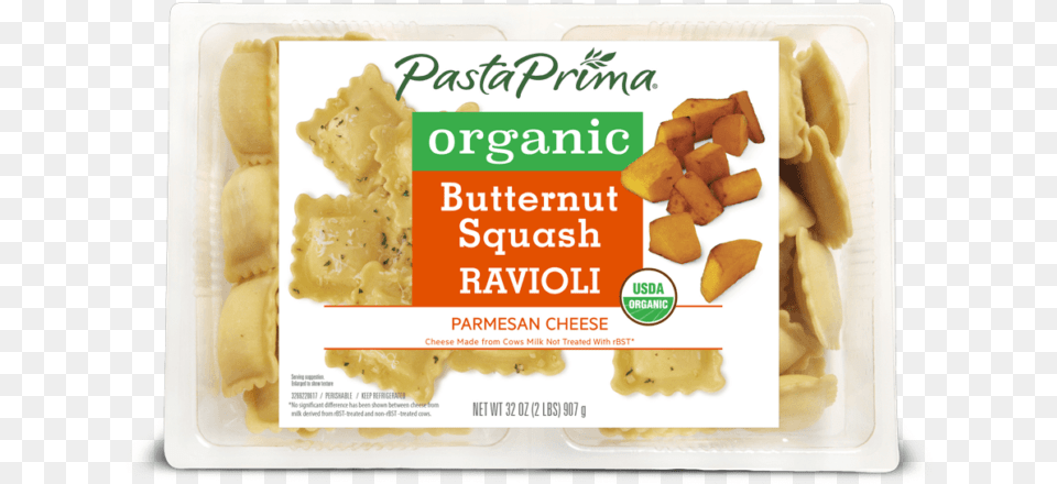 Organic Butternut Squash Ravioli Pasta Prima, Bread, Cracker, Food Png