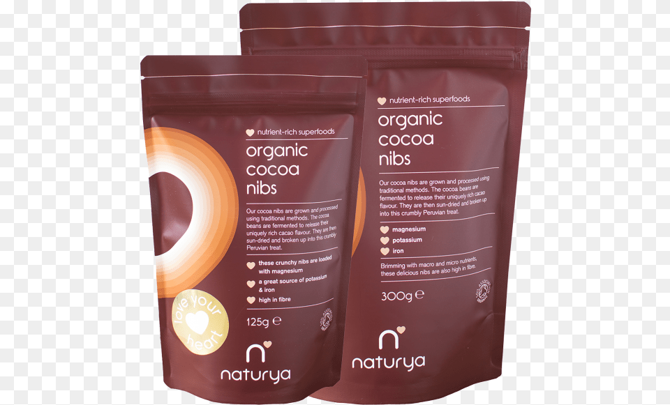 Organic Cacao Nibs Both Packs Naturya Organic Cacao Nibs, Bottle, Cup, Lotion, First Aid Free Transparent Png