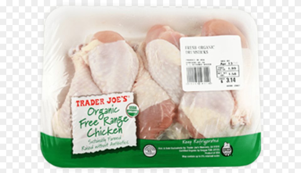 Organic Chicken Drumsticks Trader Joe39s Organic Chicken Legs, Food, Lunch, Meal, Animal Png Image