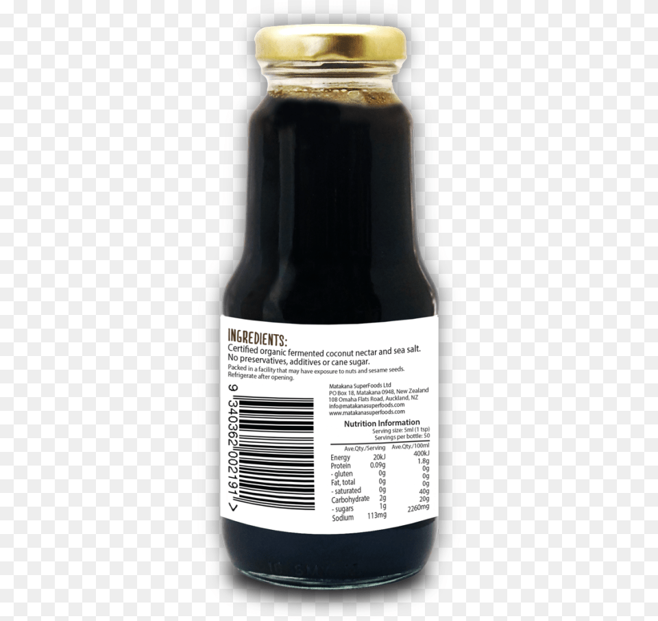 Organic Coconotsoy Sauce 250ml Glass Bottle, Food, Seasoning, Syrup, Alcohol Png