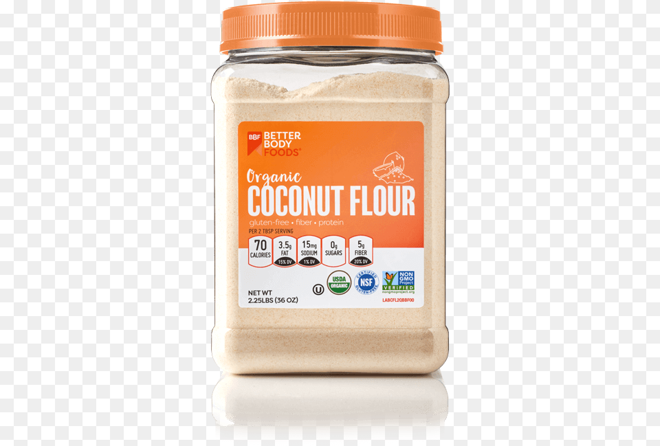 Organic Coconut Flour By Better Body Foods Coconut Flour Walmart, Powder, Food, Peanut Butter Free Transparent Png