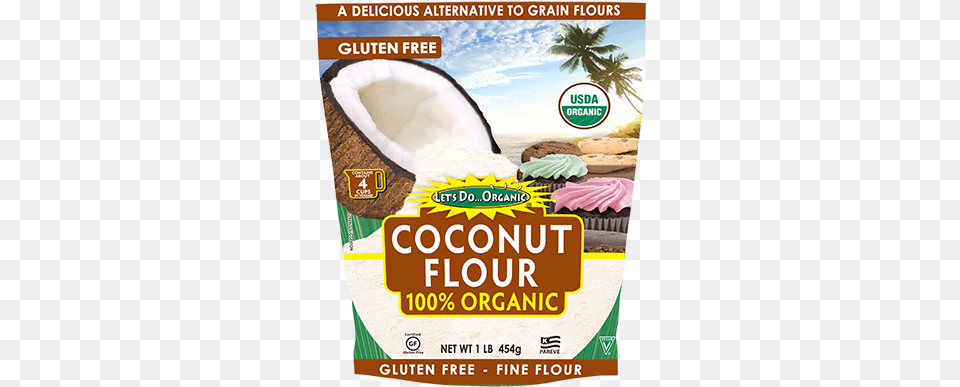 Organic Coconut Flour Organic Certification, Food, Fruit, Plant, Produce Free Png Download