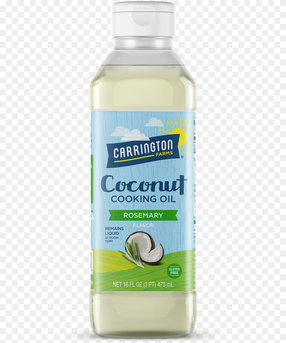Organic Coconut Oil Carrington Farms, Bottle, Shaker, Food, Fruit Free Transparent Png