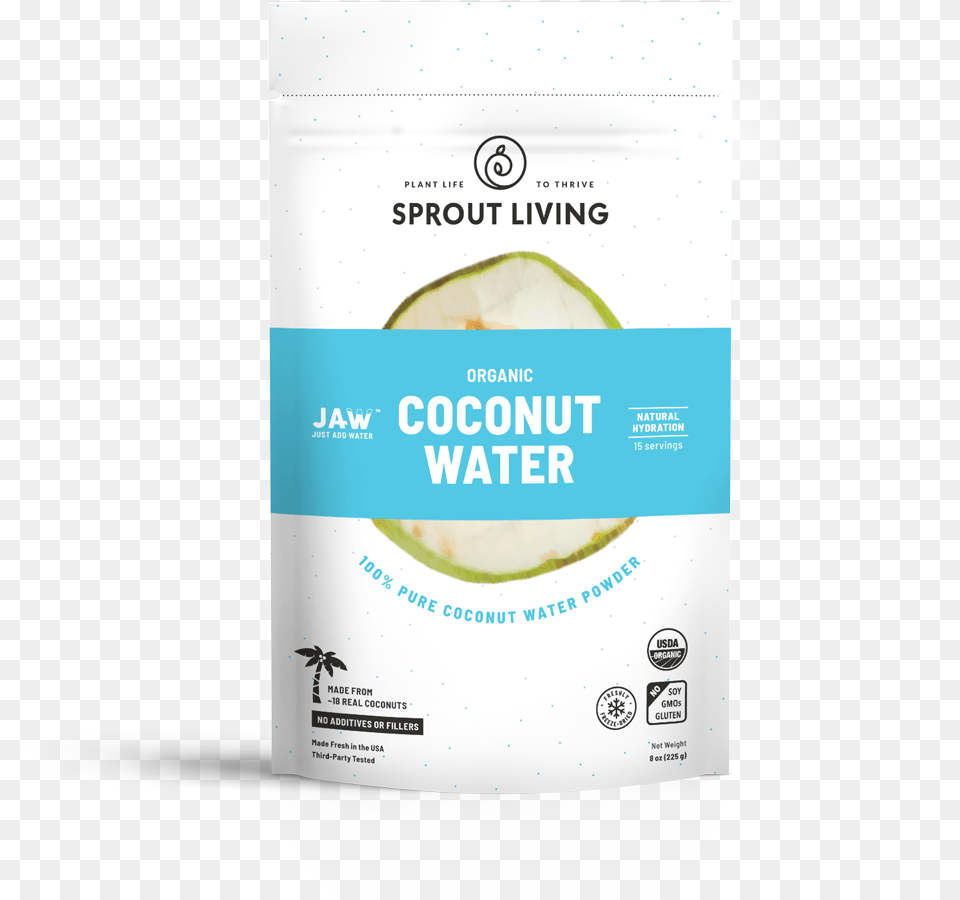 Organic Coconut Powder Living Sprouts, Food, Fruit, Plant, Produce Free Transparent Png