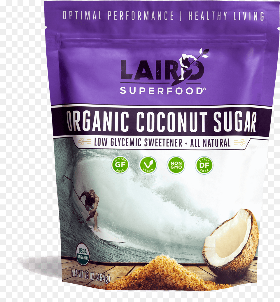 Organic Coconut Sugar Sweetener Laird Superfood Creamer Free Png