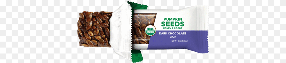 Organic Dark Chocolate Pumpkin Seed Bars Spice, Food, Nut, Plant, Produce Png