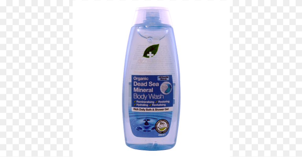 Organic Dead Sea Mineral Body Wash 250ml Dr Organic Dead Sea Mineral Body Wash, Bottle, Shampoo, Herbal, Herbs Free Png Download