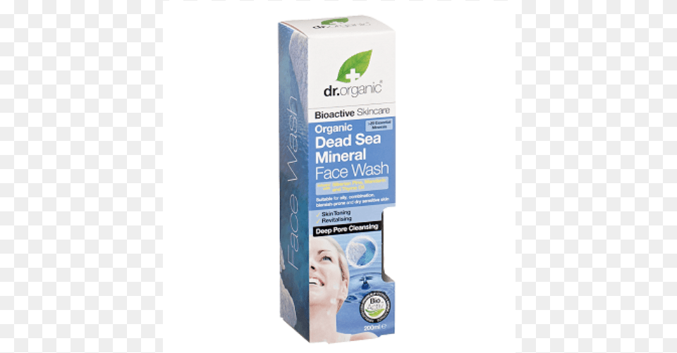 Organic Dead Sea Mineral Face Wash 200ml Cleanser, Bottle, Food, Seasoning, Syrup Png Image